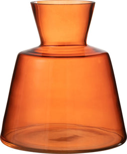 J-Line vaas Conisch - glas - oranje - large