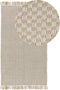 ADABAG - Laagpolig vloerkleed - Beige - 80 x 150 cm - Katoen