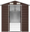 vidaXL - Tuinschuur - 191x725x198 - cm - gegalvaniseerd - staal - bruin