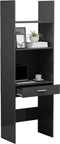 vidaXL - Boekenkast - 60x35x180 - cm - bewerkt - hout - hoogglans - grijs