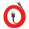Baseus CALKLF-C09 - USB/Lightning kabel - 1,5A snelladen - Rood