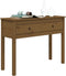 vidaXL - Wandtafel - 100x35x75 - cm - massief - grenenhout - honingbruin