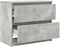 vidaXL - Tv-meubel - 60x35x54 - cm - bewerkt - hout - betongrijs