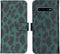 iMoshion Hoesje Geschikt voor Samsung Galaxy S10 Hoesje Met Pasjeshouder - iMoshion Design Softcase Bookcase - Zwart / Meerkleurig / Groen / Green Leopard
