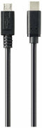 Renkforce RF-5719754 - USB type-C naar USB 2.0 micro kabel - 100 cm - Zwart