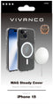 Vivanco Mag Steady - Backcover iPhone 15 - MagSafe-compatibel - Transparant