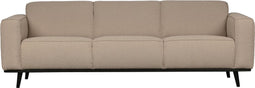 BePureHome Statement 3-Zits Bank - Boucle - Beige - 77x230x93
