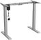 Ergo Office - Zit-sta bureau - Elektrisch in hoogte verstelbaar bureau max hoogte 123cm - max 70 kg | Zonder tafelblad - Grijs