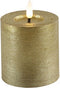 Kaarsen set - LED kaarsen met bewegende vlam - led kaars goud set van 4
