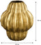 Mica Decorations Altea Vaas - Keramiek - Uniek geribbeld design - Goud