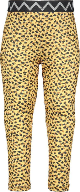Like Flo - Baby Meisjes Legging - Slim fit - Antra zigzag print