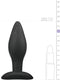 Medium Zwarte Siliconen Buttplug