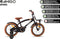 AMIGO 2Cool Jongensfiets 14 Inch - Kinderfiets voor 3 tot 5 Jaar - 95-110 cm - Zwart - met Zijwieltjes