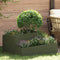vidaXL - Plantenbak - Olijfgroen - 80x80x50 - cm - Koudgewalst - Staal