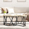 vidaXL - Salontafel - Sonoma - Eiken - 80x80x42 - cm - Gelaagd - Hout