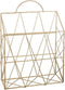 Tijdschriftenrek Goudkleurig muur H 35,5 cm