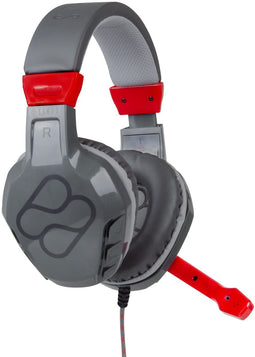 Blade Samus - Gaming Headset - 50 mm drivers - Grijs Rood Zwart