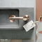 Differnz Wastafelkraan Gebogen - Toiletkraan Koud Water - 13.8 cm Hoog - Rood Koper
