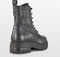 PS Poelman LUNA - Dames Veterboots - Imitatiebont - Zwart - Maat 42