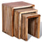 vidaXL - Tafeltjesset - gerecycled - teakhout - 3-delig