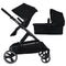 Deryan Evy - Duo Kinderwagen - Uitbreidbaar voor 3 kinderen - Zwart