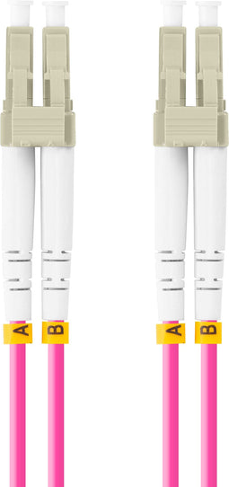 Lanberg FO-LULU-MD41-0050-VT - Slang OM4 - Duplex - Paars - 5 m