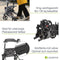 Juskys Aluminium Rollator Vital - Opvouwbaar - Zitting - 63 x 68 x 80-94 cm - Grijs