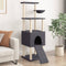 vidaXL - Kattenmeubel - met - sisal - krabpalen - 153 - cm - donkergrijs