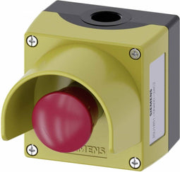 Siemens 3SU1851-0NA00-2AC2 Behuizing Met beschermde kraag (l x b x h) 89.4 x 85 x 112.5 mm Geel 1 stuk(s)