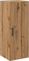 vidaXL - Wandkast - 34,5x34x90 - cm - bewerkt - hout - artisanaal - eikenkleur