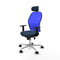 Piqueras y Crespo 1D086N2 - Bureaustoel - Hoofdsteun en verstelbare hoogte - Marineblauw