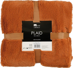 In The Mood Collection Bronte Fleece Deken - 200 x 150 cm - Ultiem comfort - Oranje