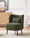 Fauteuil OTSBY Bouclé Donkergroen