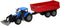 Tractor met Voorlader en Aanhanger 1:32
