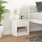 vidaXL - Nachtkastje - met - lade - 39x28x41 - cm - wit