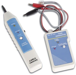 Velleman VTTEST11 - Kabelzoeker - Netwerkkabeltester LAN RJ45 RJ11 RJ12 - Grijs