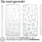imoshion Hoesje Geschikt voor Samsung Galaxy A12 Hoesje Siliconen - imoshion Design hoesje - Meerkleurig / Hearts