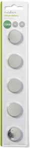 Nedis BALCR24505BL - Lithium knoopcelbatterijen - Duurzaam - Zilver