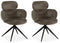 MX Sofa - Porta – Eetkamerstoelen – Taupe – Set van 2