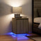 vidaXL - Nachtkastjes - met - led-verlichting - 2 - st - Sonoma - eikenkleurig