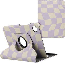 imoshion Tablet Hoes - Geschikt voor Samsung Galaxy Tab A9 8.7 inch - 360° Draaibare Design Bookcase 2.0 - Dancing Cubes
