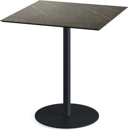 Urban Terrastafel Zwart Frame + Midnight Marble HPL 70x70 cm - Essentials 130011677
