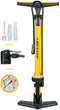 Dunlop Fietspomp - Staande Pomp met Drukmeter - Geschikt voor Presta Dunlop en Schrader Ventiel - Geel