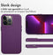 Accezz iPhone 13 Pro - Back Cover - MagSafe Leather - Heath Purple
