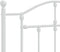 vidaXL - Hoofdbord - 90 - cm - metaal - wit