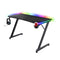 Trust Gaming GXT 710 Luminus Pro Gaming Bureau 120x60 met LED RGB, Gentegreerde 10 W Draadloze Oplader, 10 Kleurenmodi, Gamers Bureau met Bekerhouder en Headsethaak, voor Studie Werk Kan...