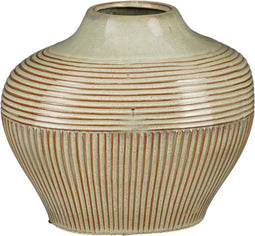 Mica Decorations Pedra Vaas - 29x23x24 cm - Keramiek - Groen