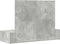 vidaXL - Wandhanger - Kaptafel - Betonnen - Grijs - 100x40x70 - cm