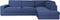 Bankbedekking Eysa JAZ Blauw 110 x 120 x 500 cm