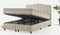 Dreamhouse Marrakech Opberg Boxspring Bed - 160x200 - VELVET BEIGE - Met veel Opbergruimte en Inclusief Hoofdbord.